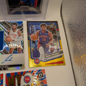 Detroit Pistons NBA Basketball Card Lot, Rookies, Patch, Auto, Cade Cunningham FRENLY BRICKS - Open 7 Days