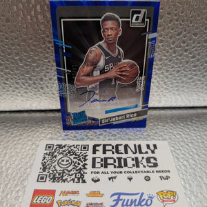 2023-24 Donruss #289 Sir'Jabari Rice Rated Rookies Sig Blue Laser Holo #/25 FRENLY BRICKS - Open 7 Days