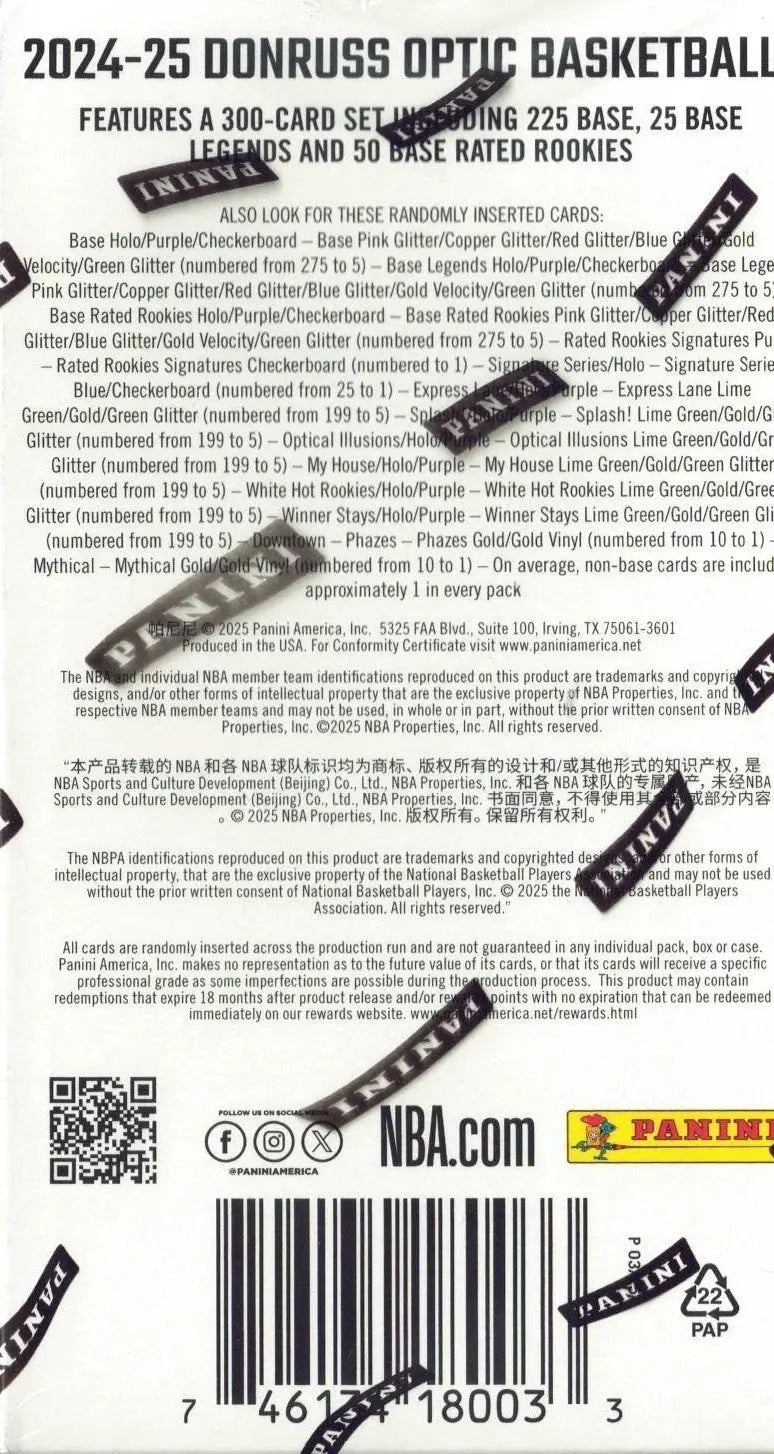 2024-25 PANINI DONRUSS OPTIC NBA BASKETBALL SEALED BLASTER BOX NEW FASC IN STOCK FRENLY BRICKS - Open 7 Days