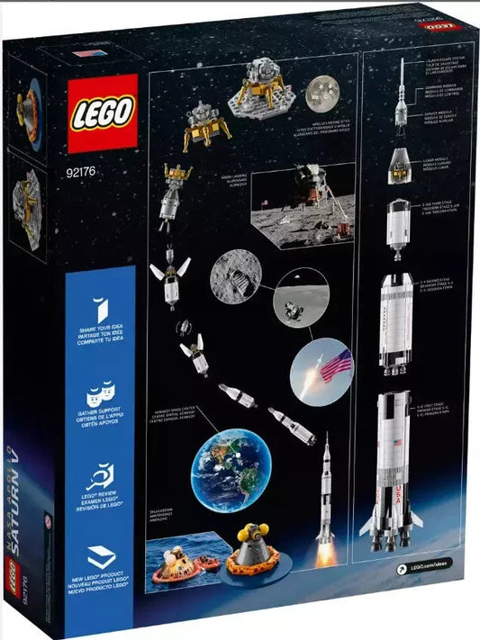 LEGO Ideas: NASA Apollo Saturn V (21309) New Sealed FRENLY BRICKS - Open 7 Days