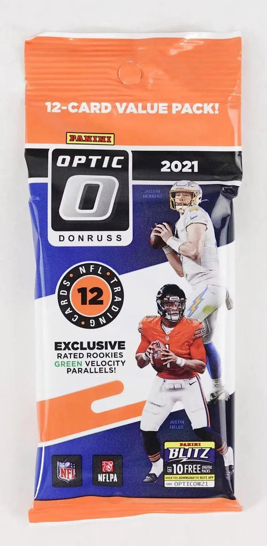 2021 Panini Donruss Optic NFL Football - Cello/Fat/Value Pack FRENLY BRICKS - Open 7 Days