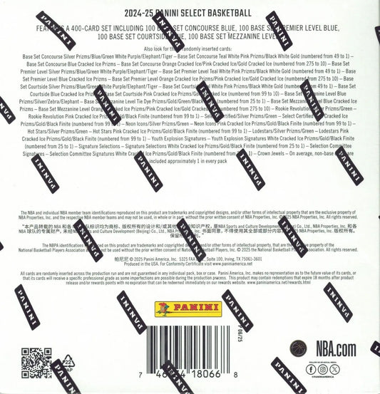 2024-25 PANINI SELECT NBA BASKETBALL SEALED 10-PACK MEGA BOX ICE FRENLY BRICKS - Open 7 Days