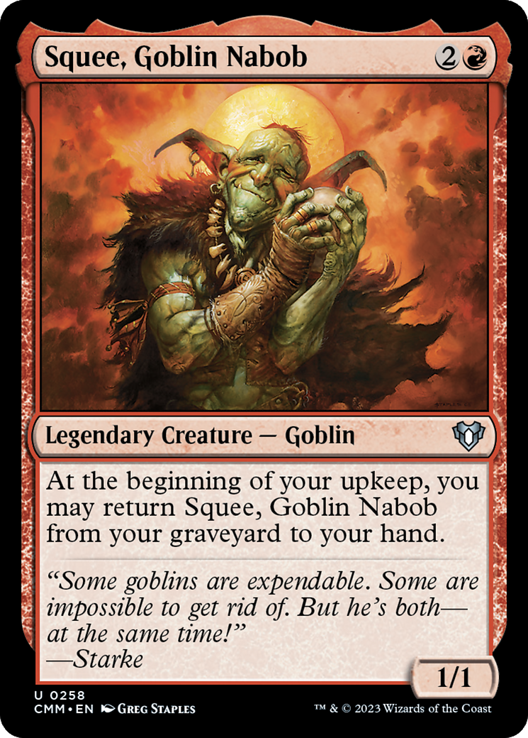 Squee, Goblin Nabob [Commander Masters] 0258 - FRENLY BRICKS - Open 7 Days