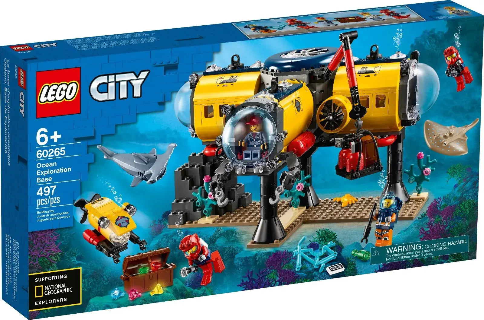 LEGO City 60265 Ocean Exploration Base - Factory Sealed NISB Retired Set FRENLY BRICKS - Open 7 Days