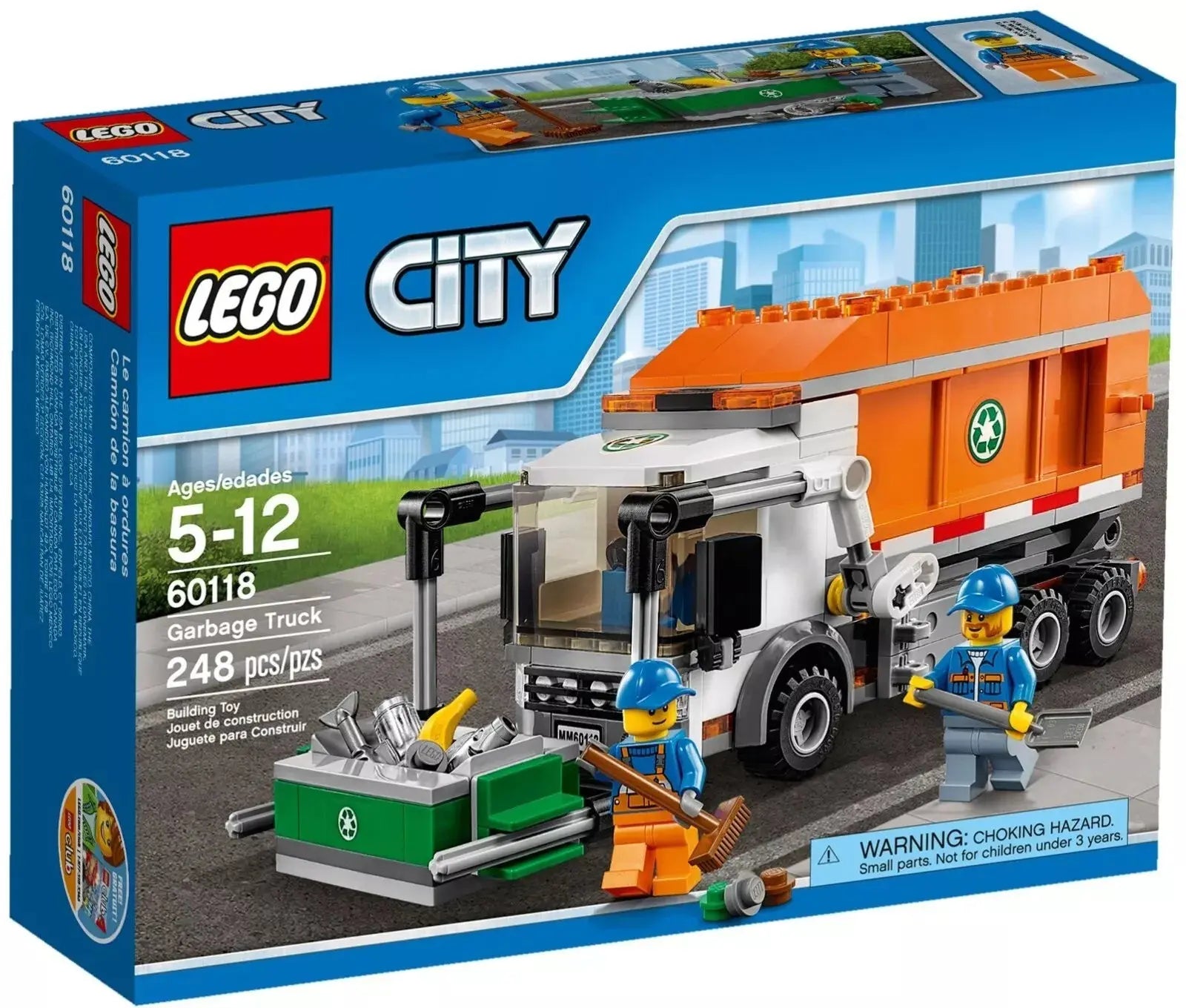 LEGO City 60118 Garbage Truck - Sealed Factory NISB Set - Retired Rare FRENLY BRICKS - Open 7 Days