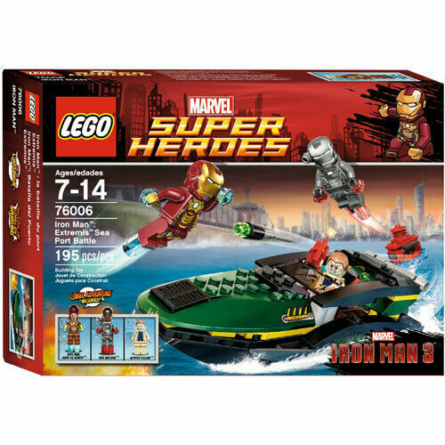 Lego 76006 Marvel Super Heroes Iron Man Extremis Sea Port Battle NEW RETIRED FRENLY BRICKS - Open 7 Days