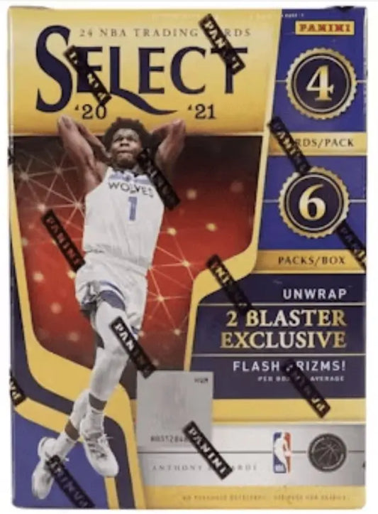 2020/21 PANINI SELECT BASKETBALL 6-PACK BLASTER BOX (FLASH PRIZMS!) FRENLY BRICKS - Open 7 Days