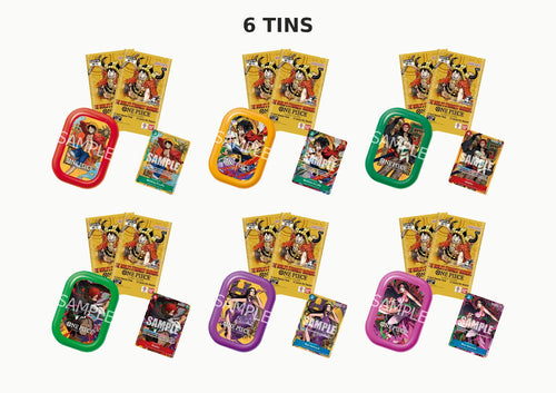 One Piece Card Game Mini Tin Set TS-03: Complete Set of 6 Tins