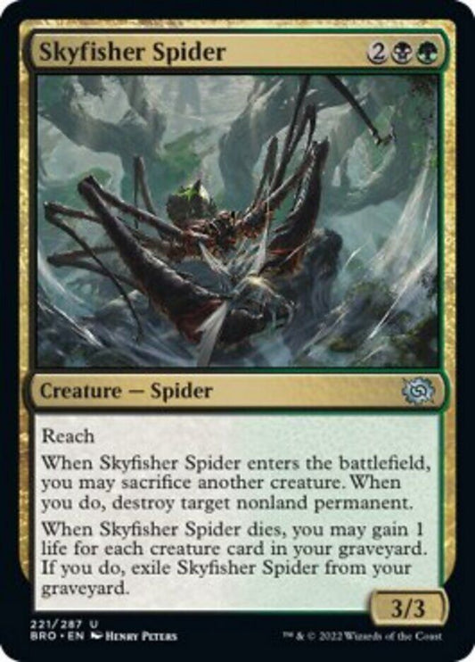 MTG - BRO - Skyfisher Spider Near Mint Foil #221 FRENLY BRICKS - Open 7 Days