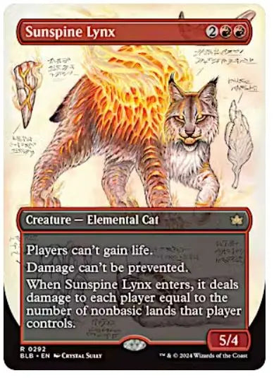 Sunspine Lynx (0292 - Showcase) Bloomburrow Variants 0292 FRENLY BRICKS - Open 7 Days