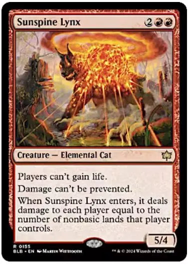 Sunspine Lynx Bloomburrow (R) Collector #: 0155 FRENLY BRICKS - Open 7 Days