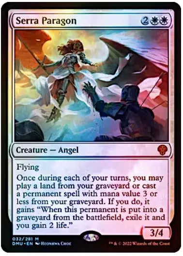 Serra Paragon Dominaria United (M) Collector #: 032 FOIL FRENLY BRICKS - Open 7 Days