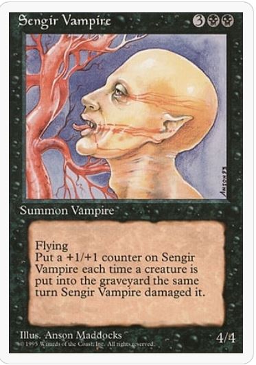 Sengir Vampire 4th Edition (U) Collector #: 160 FRENLY BRICKS