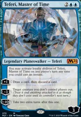 Teferi, Master of Time (Alternate Art - 275) Core Set 2021 (M) Collector #: 275 FRENLY BRICKS - Open 7 Days