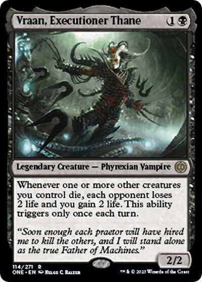 MTG Vraan, Executioner Thane - ONE Phyrexia: All Will Be One NM 114 FRENLY BRICKS - Open 7 Days